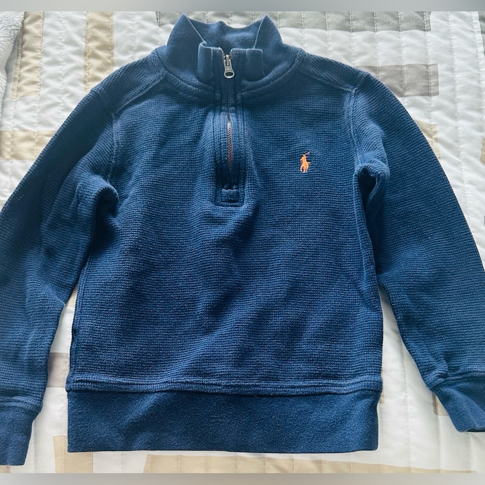 Polo Ralph Lauren Blue Half-Zip Sweater